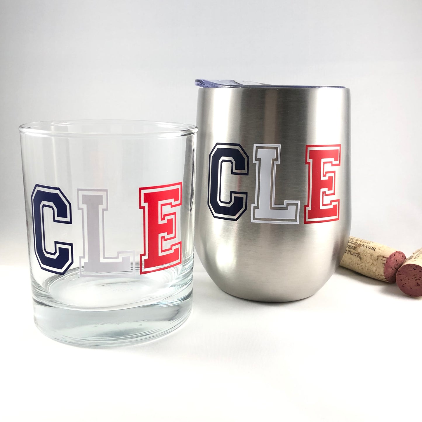 Cleveland CLE Silver Wine Tumbler
