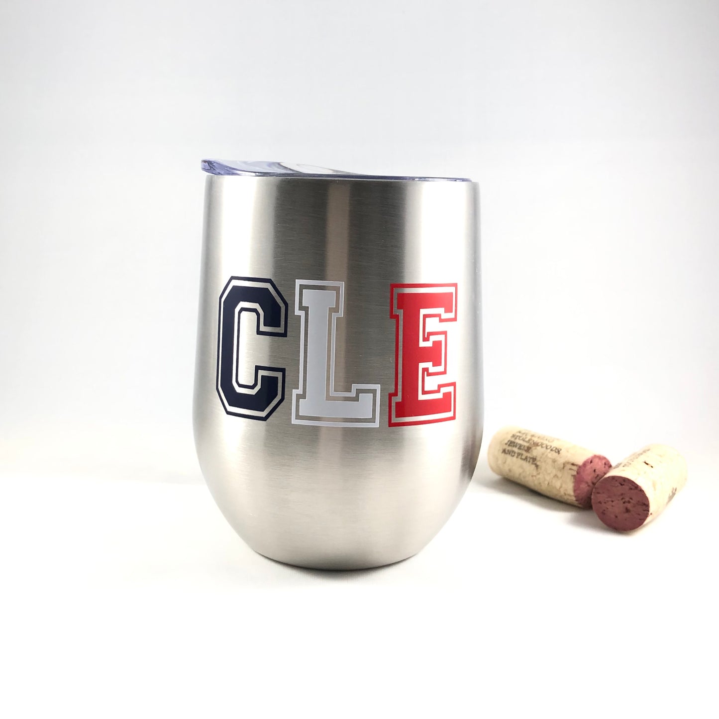 Cleveland CLE Silver Wine Tumbler