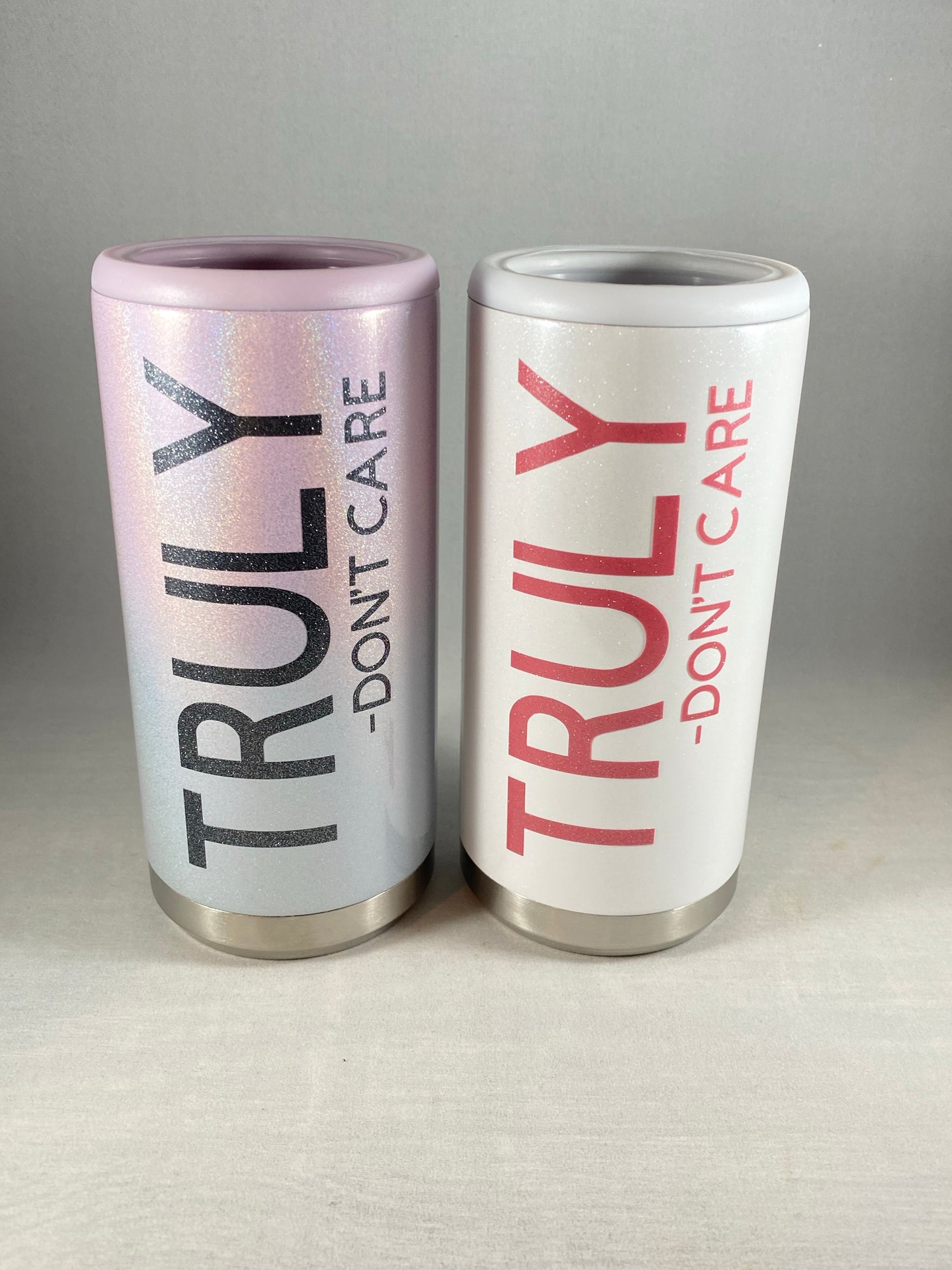 Truly Don’t Care Skinny Can Cooler