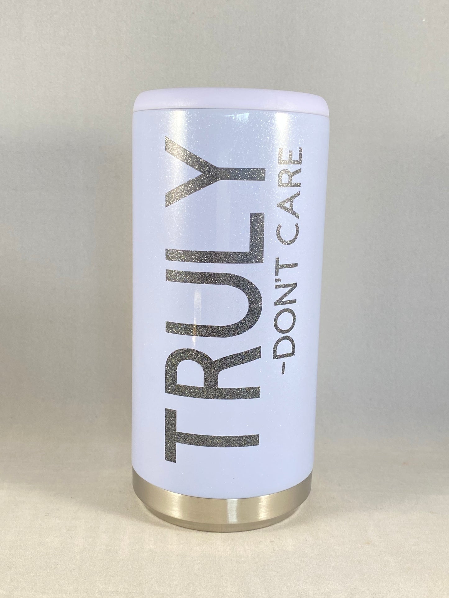 Truly Don’t Care Skinny Can Cooler