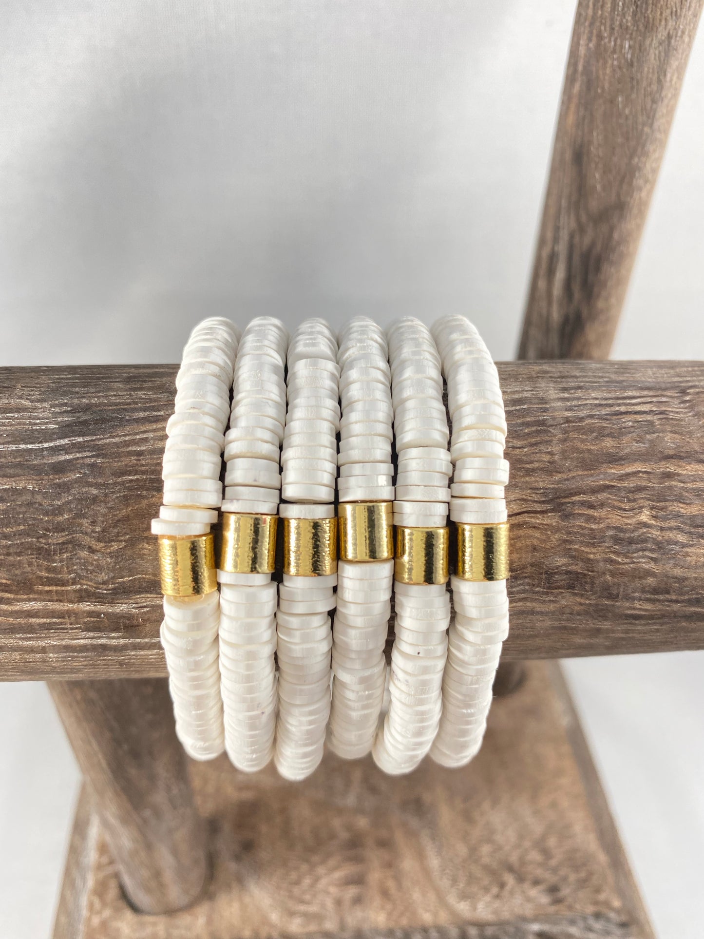 White Stretch Bracelet