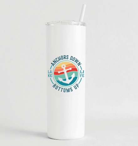 Anchors Down Tall Tumbler