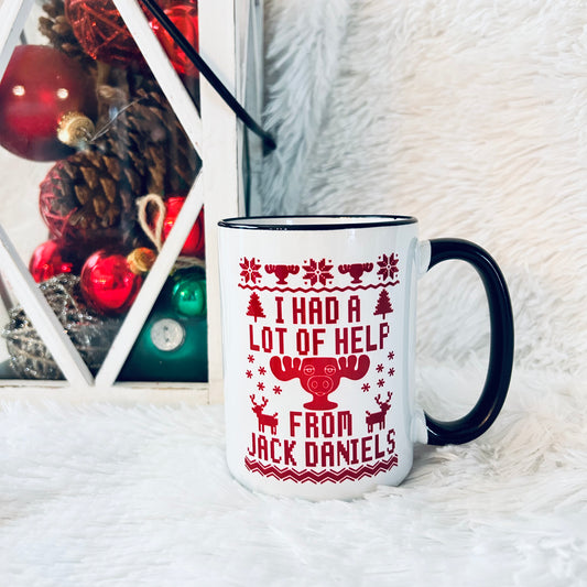 Help From Jack Daniels Christmas Vacation Mug