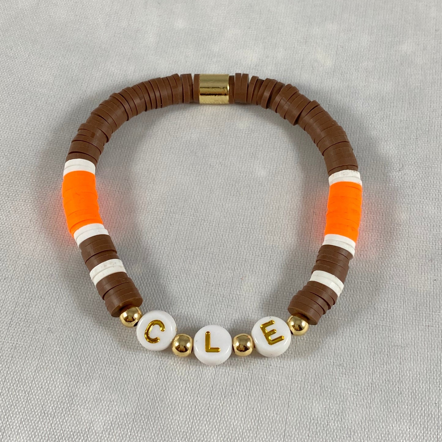 Brown Jersey CLE Bracelet