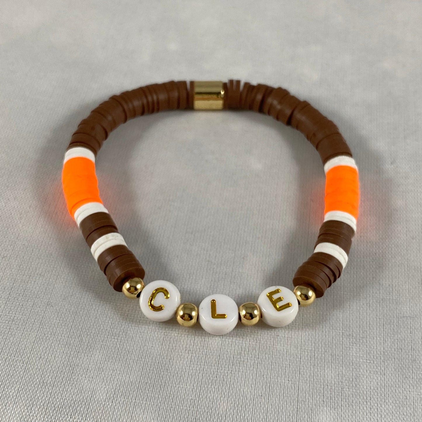 Brown Jersey CLE Bracelet