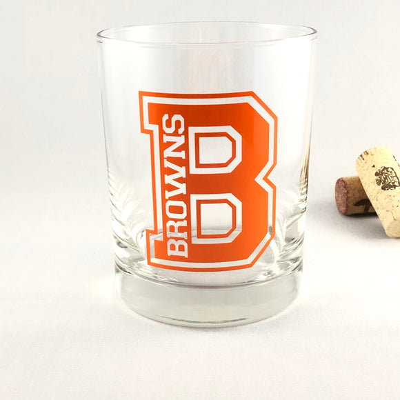Cleveland Browns Glass/Browns Gift Ideas/Browns Fan/Cleveland Wine Glass/CLE Gift Ideas