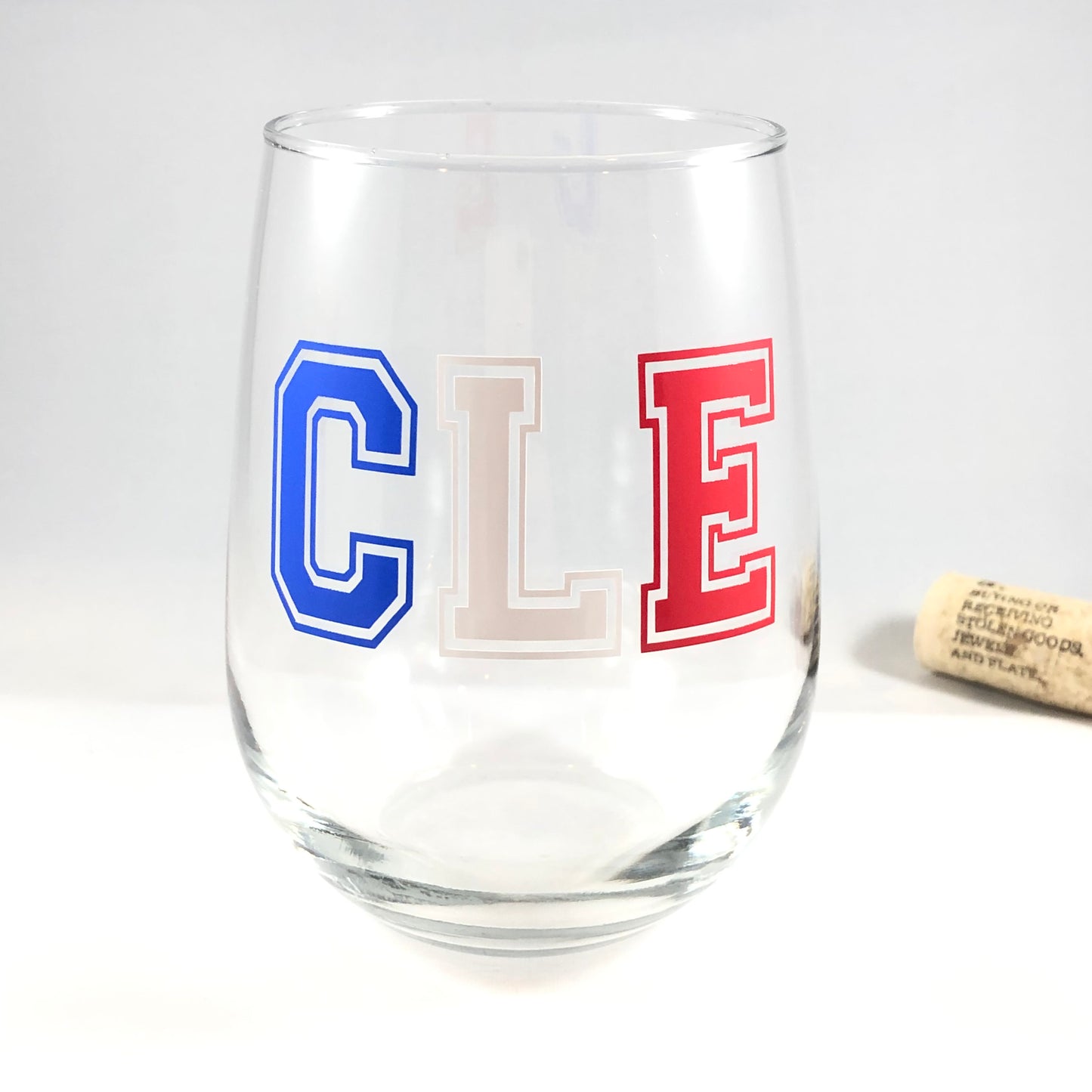 Cleveland CLE Wine Glass