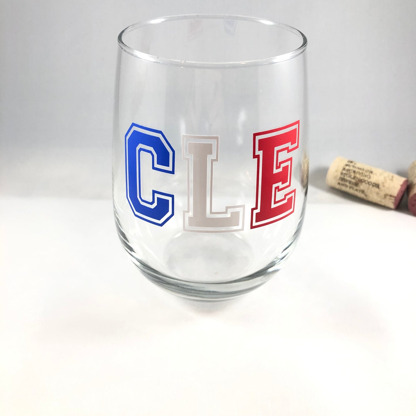 Cleveland CLE Wine Glass