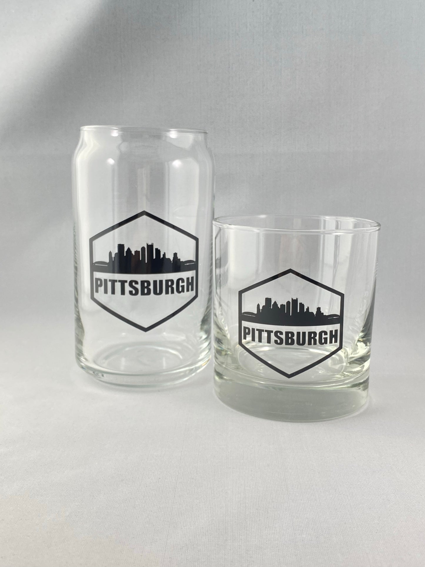 Pittsburgh Hexagon Short Glass