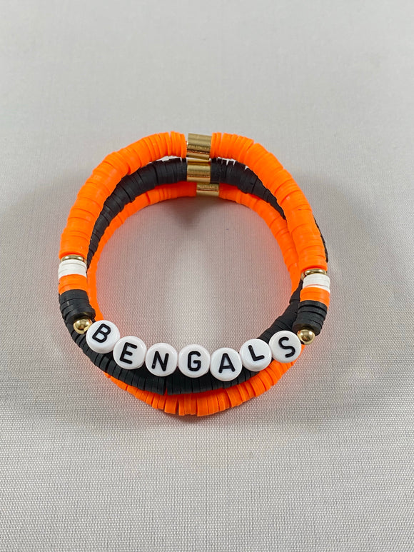 Cincinnati Bengals Stretch Bracelet Set