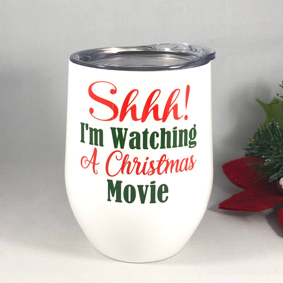Watching a Christmas Movie Tumbler