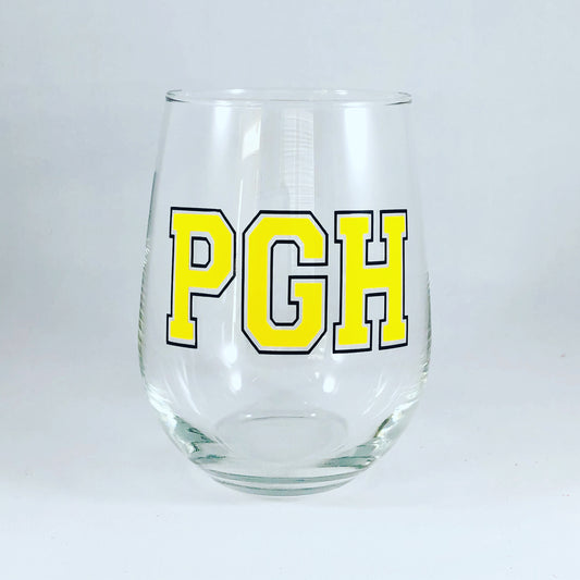 PGH Pittsburgh Wine Glass