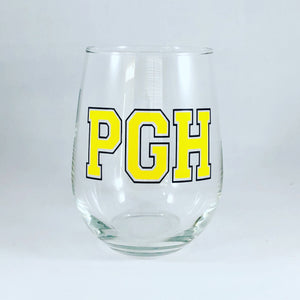 PGH Pittsburgh Wine Glass