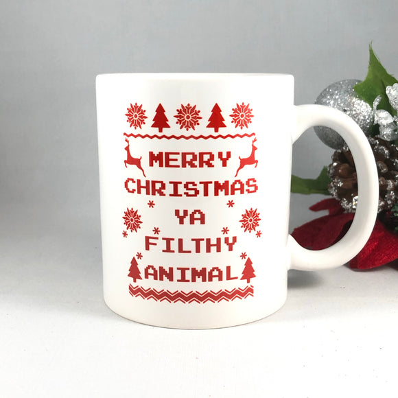 Home Alone Christmas Mug/Merry Christmas Ya Filthy Animal