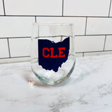 Guardians CLE Ohio Wine Glass